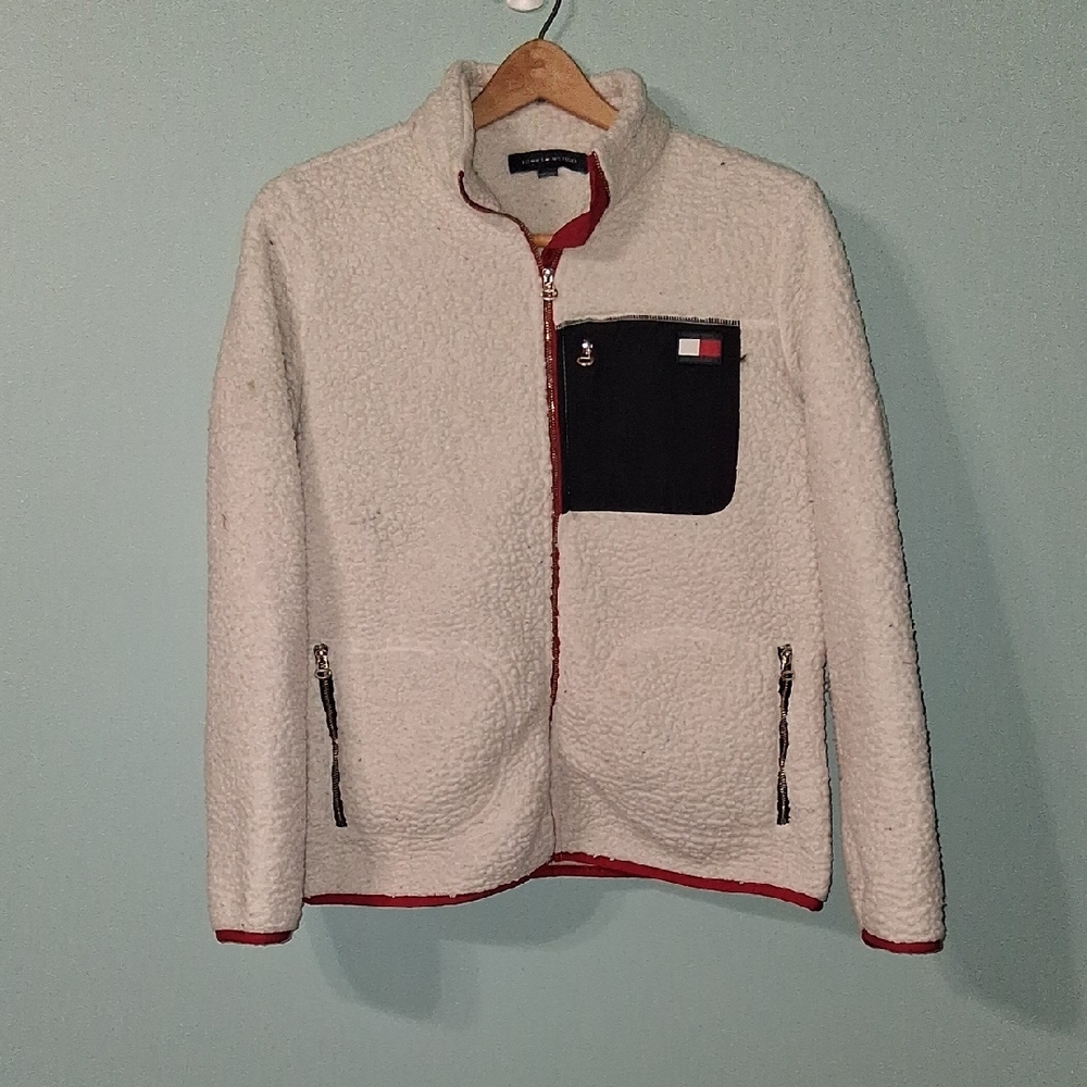 Tommy Hilfiger Sherpa Fleece Full Zip Womens M